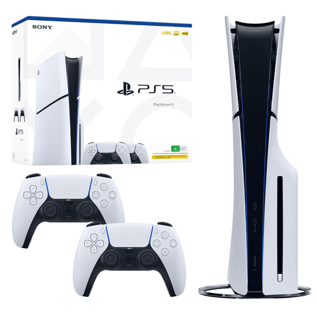 کنسول بازی سونی مدل 5 اسلیم دیسک خور اروپا CFI-2116PlayStation 5 Slim Disk Edition - CFI-2116 EU به همراه دسته اضافه